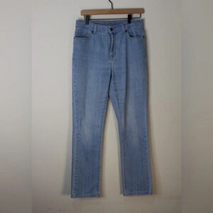 L.L. Bean Size 10R Light Wash Straight Leg Mid Rise Jeans - Size Tag Missing